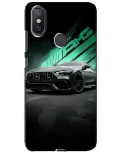 Чехол для Xiaomi Mi A2 Lite с картинкой «Темный Mercedes AMG»