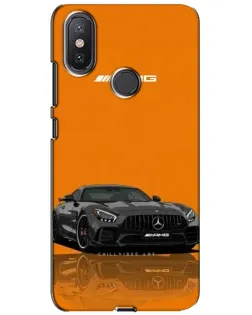 Чехол для Xiaomi Mi A2 Lite с картинкой «Оранжевый Mercedes AMG»