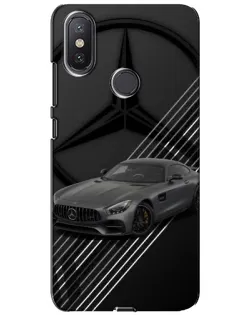Чехол для Xiaomi Mi A2 Lite с картинкой «Mercedes AMG — графика»