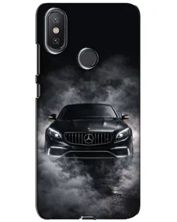 Чехол для Xiaomi Mi A2 Lite с картинкой «Mercedes в дыму»