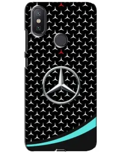 Чехол для Xiaomi Mi A2 Lite с картинкой «Mercedes — бирюзовый акцент»