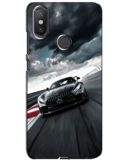 Чехол для Xiaomi Mi A2 Lite с картинкой «Гоночный Mercedes AMG»