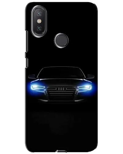 Чехол для Xiaomi Mi A2 Lite с картинкой «Audi в неоне»