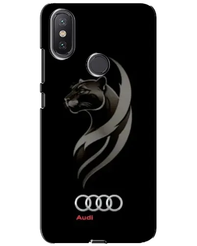 Чехол для Xiaomi Mi A2 Lite с картинкой «Графика — пантера и Audi»