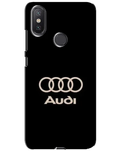 Чехол для Xiaomi Mi A2 Lite с картинкой «Audi — золотой логотип»