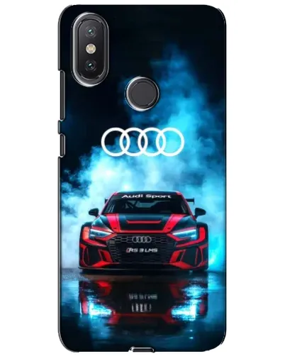 Чехол для Xiaomi Mi A2 Lite с картинкой «Audi Sport — неон»
