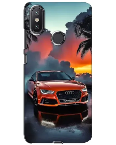 Чехол для Xiaomi Mi A2 Lite с картинкой «Audi — закат»