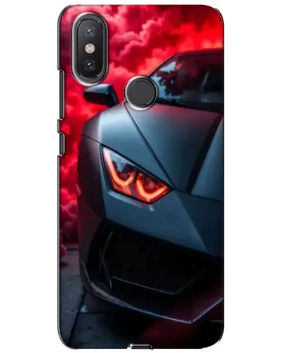 Чехол для Xiaomi Mi A2 Lite с картинкой «Lamborghini красное сияние» Чехол для Xiaomi Mi A2 Lite с картинкой «Lamborghini красное сияние»