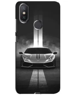 Чехол для Xiaomi Mi A2 Lite с картинкой «Lamborghini симметрия дорог»