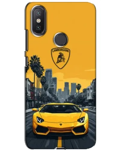 Чехол для Xiaomi Mi A2 Lite с картинкой «Желтый Lamborghini город» Чехол для Xiaomi Mi A2 Lite с картинкой «Желтый Lamborghini город»