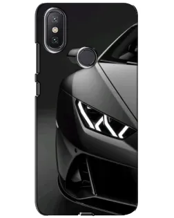 Чехол для Xiaomi Mi A2 Lite с картинкой «Lamborghini фары детализация»