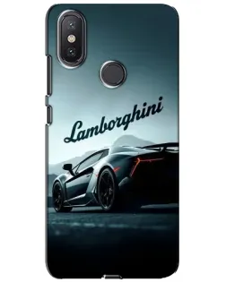Чехол для Xiaomi Mi A2 Lite с картинкой «Классическая надпись Lamborghini»