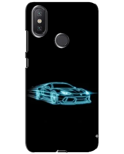 Чехол для Xiaomi Mi A2 Lite с картинкой «Неоновый контур Lamborghini» Чехол для Xiaomi Mi A2 Lite с картинкой «Неоновый контур Lamborghini»