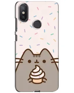 Чехол для Xiaomi Mi A2 Lite с картинкой «Пушин с кексом»