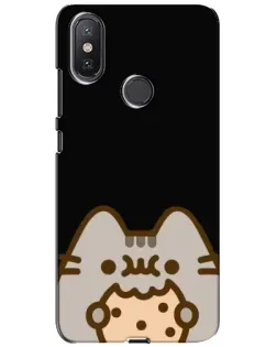 Чехол для Xiaomi Mi A2 Lite с картинкой «Пушин на черном»