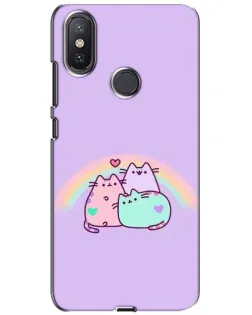 Чехол для Xiaomi Mi A2 Lite с картинкой «Радужные Пушины»