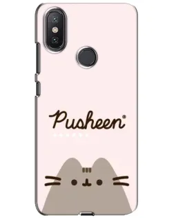Чехол для Xiaomi Mi A2 Lite с картинкой «Pusheen логотип»