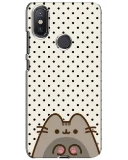 Чехол для Xiaomi Mi A2 Lite с картинкой «Пушин в горошек»