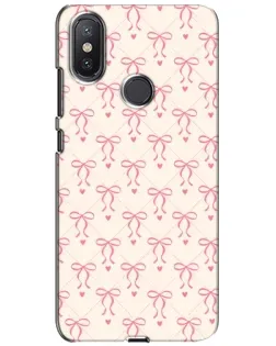 Чехол для Xiaomi Mi A2 Lite с картинкой «Розовые бантики Coquette»