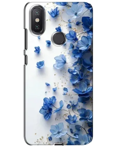 Чехол для Xiaomi Mi A2 Lite с картинкой «Голубой цветочный каскад»
