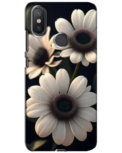 Чехол для Xiaomi Mi A2 Lite с картинкой «Белые маргаритки макро»