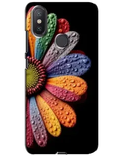 Чохол для Xiaomi Mi A2 Lite з картинкою «Райдужна квітка»