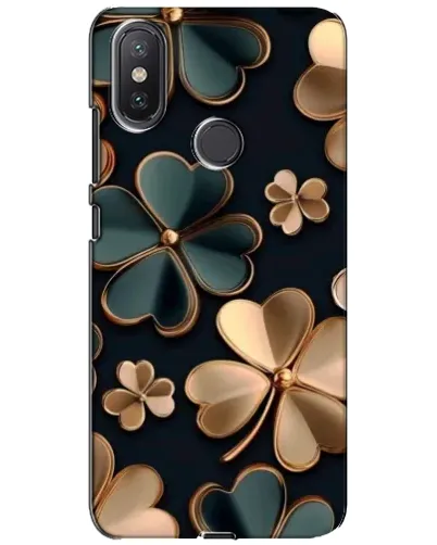 Чехол для Xiaomi Mi A2 Lite с картинкой «Клевер в золоте»
