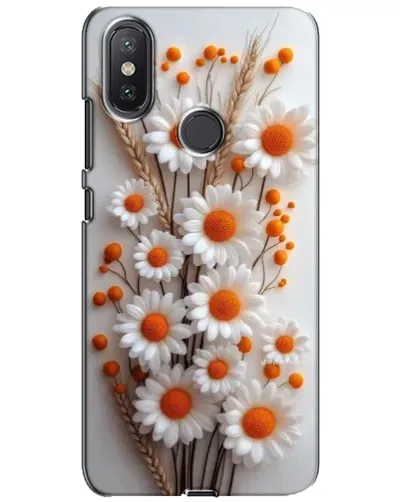 Чехол для Xiaomi Mi A2 Lite с картинкой «Белые сухоцветы»