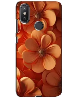 Чохол для Xiaomi Mi A2 Lite з картинкою «Помаранчева макро квітка»