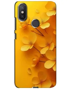 Чохол для Xiaomi Mi A2 Lite з картинкою «Золоті пелюстки»