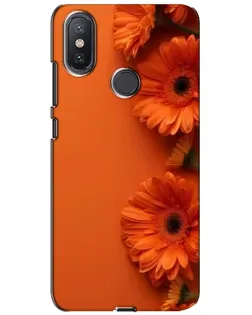 Чохол для Xiaomi Mi A2 Lite з картинкою «Помаранчеві гербери»