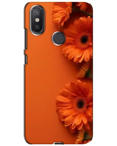 Чехол для Xiaomi Mi A2 Lite с картинкой «Оранжевые герберы»