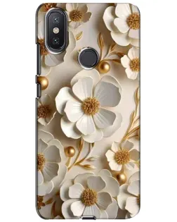 Чохол для Xiaomi Mi A2 Lite з картинкою «Білі паперові квіти»