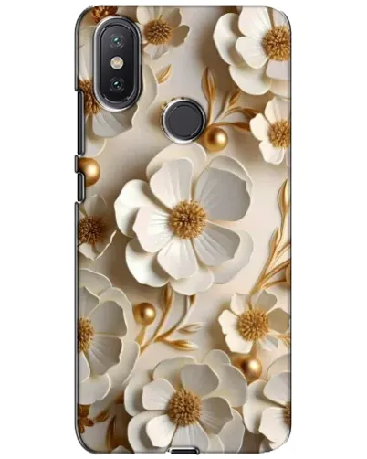 Чехол для Xiaomi Mi A2 Lite с картинкой «Белие бумажние  цвети»