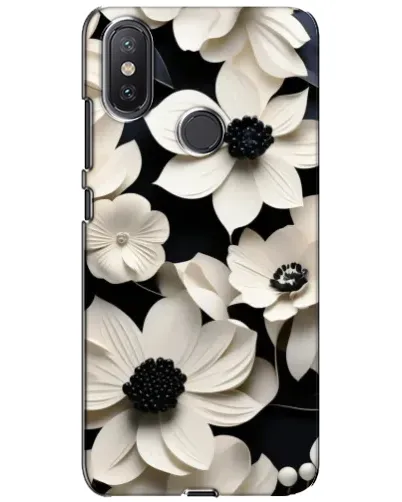 Чехол для Xiaomi Mi A2 Lite с картинкой «Объемные белые цветы»