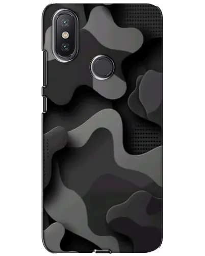 Чехол для Xiaomi Mi A2 Lite с картинкой «Темный абстрактный камуфляж»