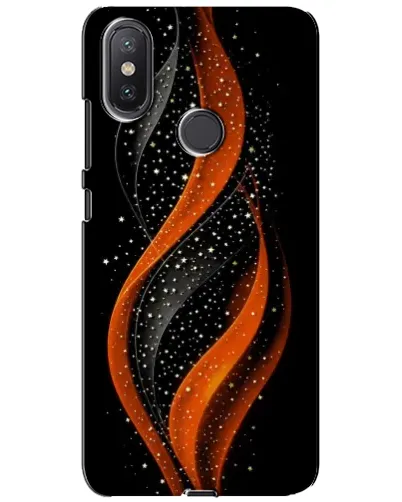 Чехол для Xiaomi Mi A2 Lite с картинкой «Огненная звездная волна»