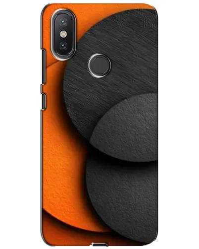 Чехол для Xiaomi Mi A2 Lite с картинкой «Геометрия оранжевых кругов»