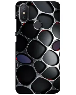 Чехол для Xiaomi Mi A2 Lite с картинкой «Объемная темная решетка»