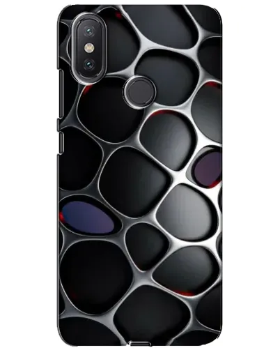 Чехол для Xiaomi Mi A2 Lite с картинкой «Объемная темная решетка»