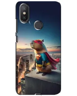 Чехол для Xiaomi Mi A2 Lite с картинкой «Капи-мен супергерой» Чехол для Xiaomi Mi A2 Lite с картинкой «Капи-мен супергерой»