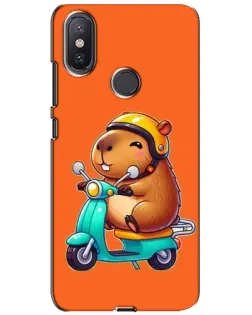 Чехол для Xiaomi Mi A2 Lite с картинкой «Капибара на скутере» Чехол для Xiaomi Mi A2 Lite с картинкой «Капибара на скутере»