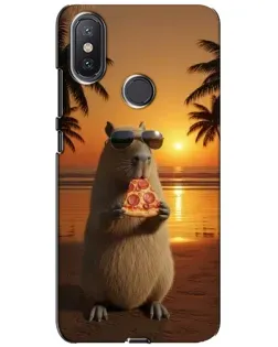 Чехол для Xiaomi Mi A2 Lite с картинкой «Капибара с пиццей» Чехол для Xiaomi Mi A2 Lite с картинкой «Капибара с пиццей»