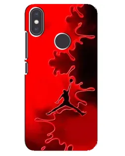 Чехол для Xiaomi Mi A2 с картинкой «Jordan Red Smoke» Чехол для Xiaomi Mi A2 с картинкой «Jordan Red Smoke»