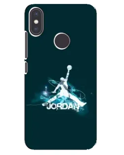 Чехол для Xiaomi Mi A2 с картинкой «Jordan Blue Fire» Чехол для Xiaomi Mi A2 с картинкой «Jordan Blue Fire»
