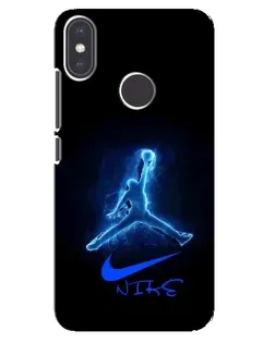 Чехол для Xiaomi Mi A2 с картинкой «Jordan Neon Blue» Чехол для Xiaomi Mi A2 с картинкой «Jordan Neon Blue»