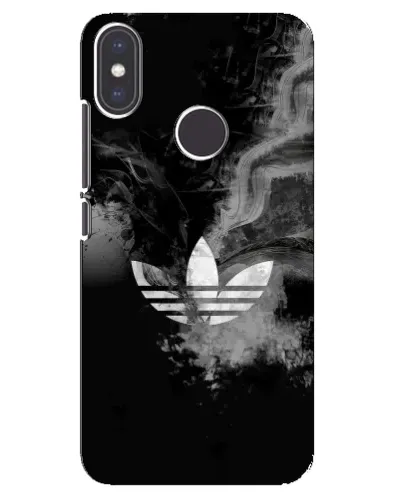 Чехол для Xiaomi Mi A2 с картинкой «Абстрактный дым Adidas»