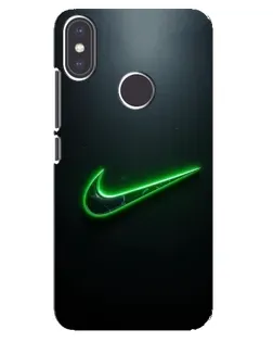 Чохол для Xiaomi Mi A2 з картинкою «Неоновий контур Nike»