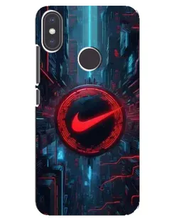 Чехол для Xiaomi Mi A2 с картинкой «Техногенный стиль Nike»