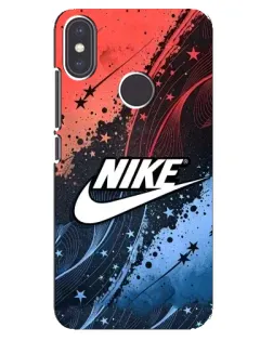 Чехол для Xiaomi Mi A2 с картинкой «Градиентный принт Найк»